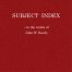 Subject index to the works of John W Doorly